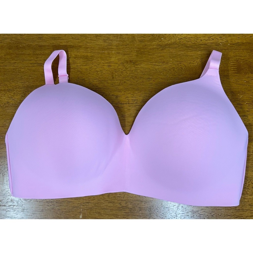 No Boundaries Pink Wire Free T-Shirt Bra XXL NB72P507 Smooth Seamless